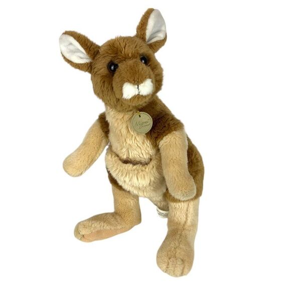 Miyoni By Aurora Kangaroo Mom Plush Brown Tan 13 inch Stuffed Animal 2015 - Picture 1 of 9